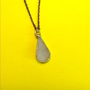 Handcrafted Druzy necklace